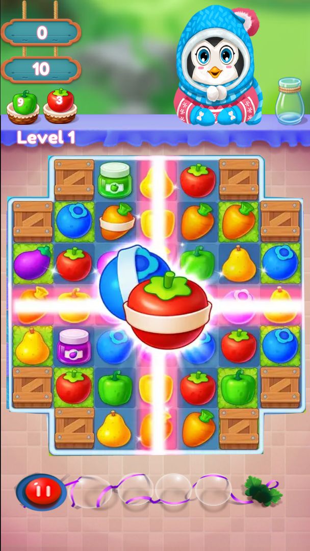 Winter Fruit Mania screenshot game