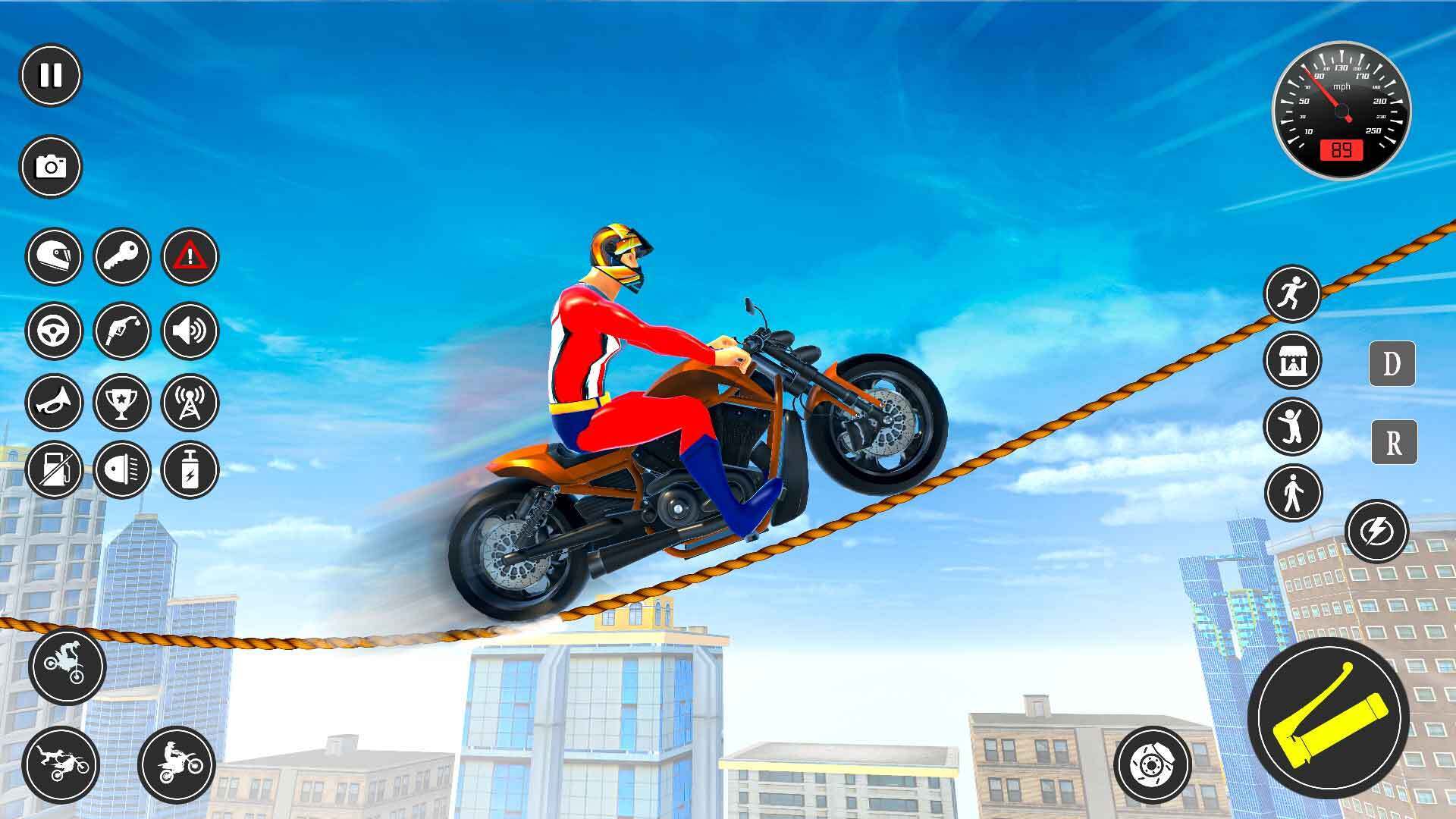 Superhero Bike And Cycle Stunt ゲームのスクリーンショット