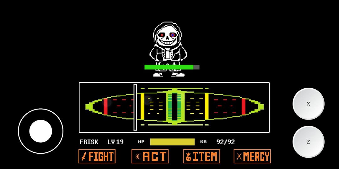 Undertale dust sans battle simulator screenshot game