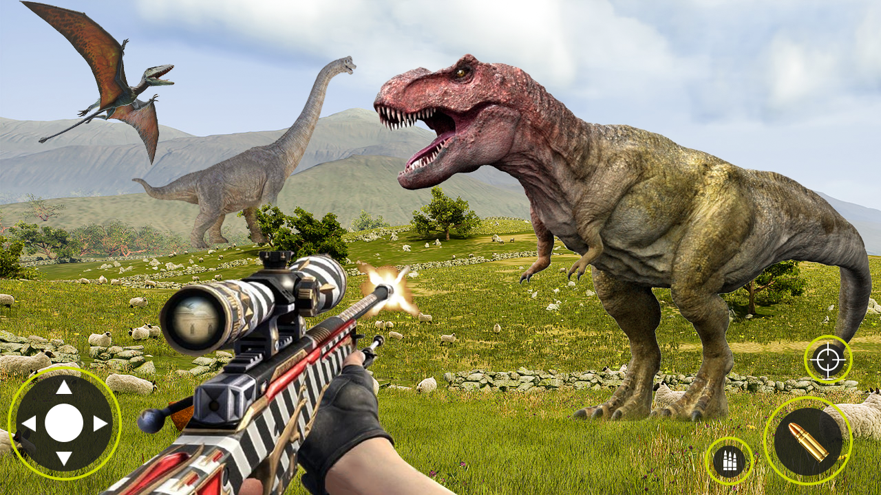 Screenshot 1 of Trò chơi súng săn khủng long hoang dã 3d 3.2