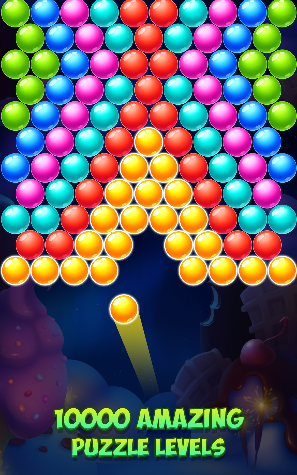 Tasty Winter - Bubble Pop Game Screenshot
