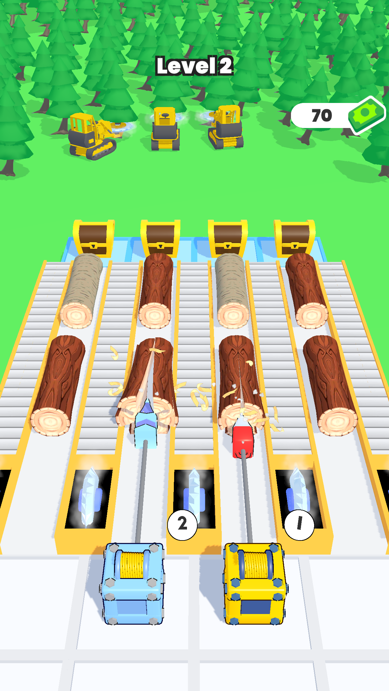 Merge Axes Game Screenshot