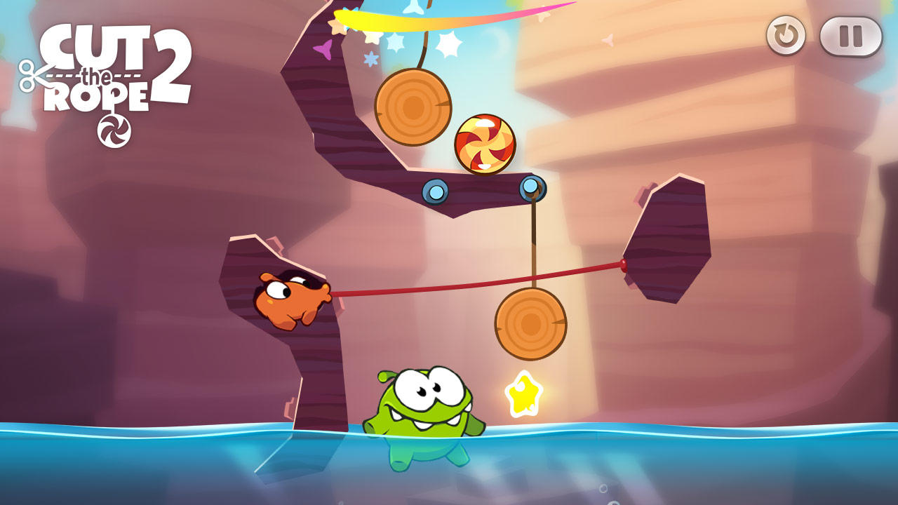 Скриншот игры Cut the Rope 2 (割绳子 2)
