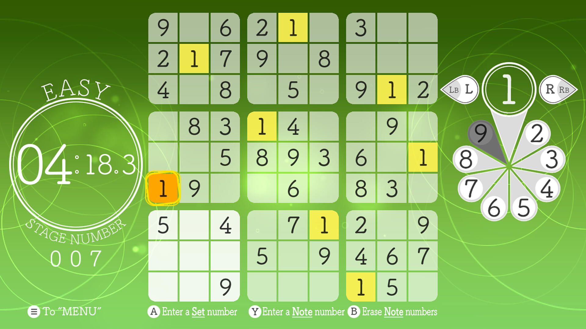 Cuplikan Layar Game Sudoku Relax