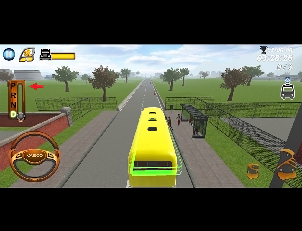 Schoolbus Parking 3D Simulator Game Screenshot