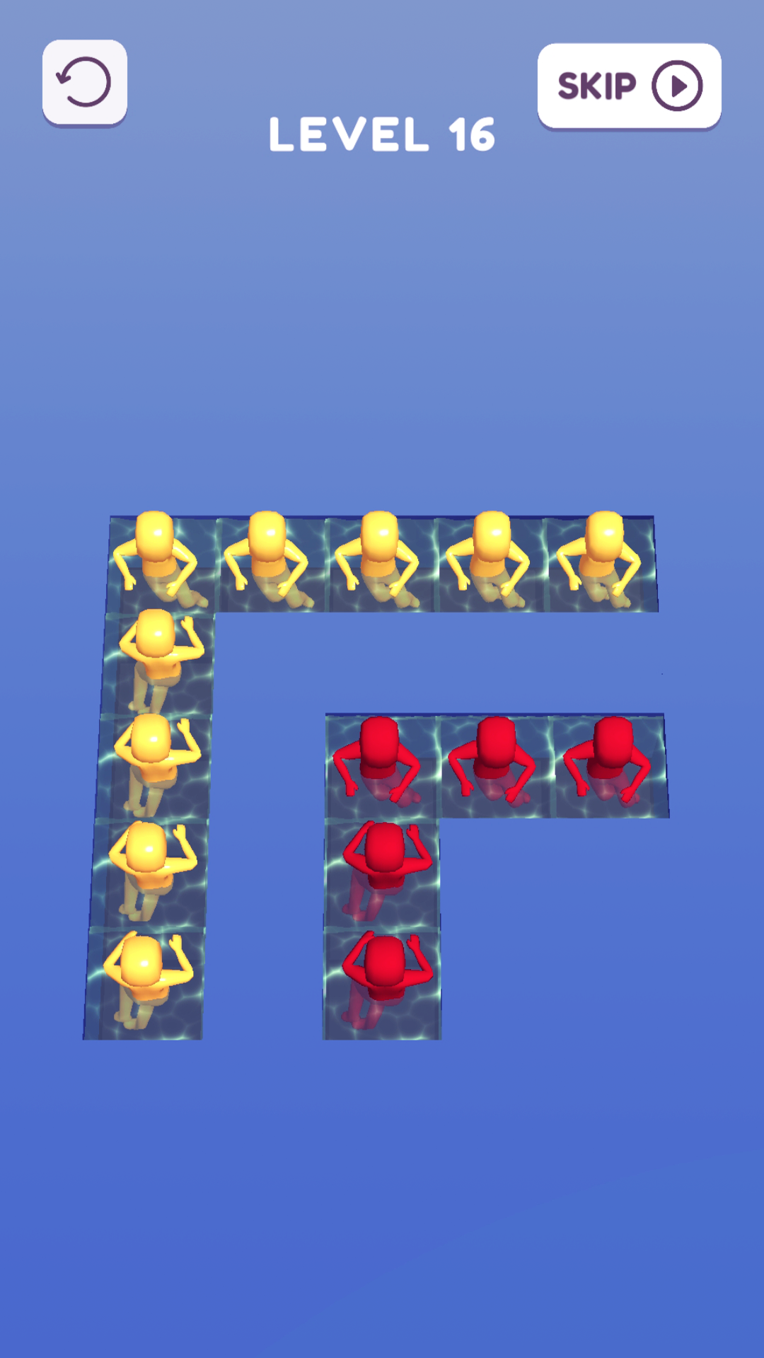 Swim Sort - Color Merge Puzzle Game Screenshot
