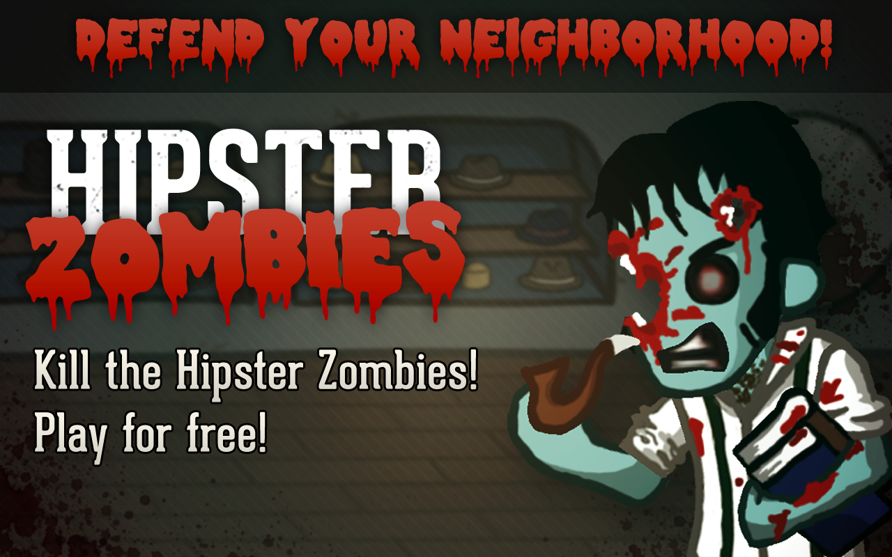 Скриншот игры Hipster Zombies