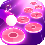 Pink Tiles Hop 3D - Permainan Muzik Menari