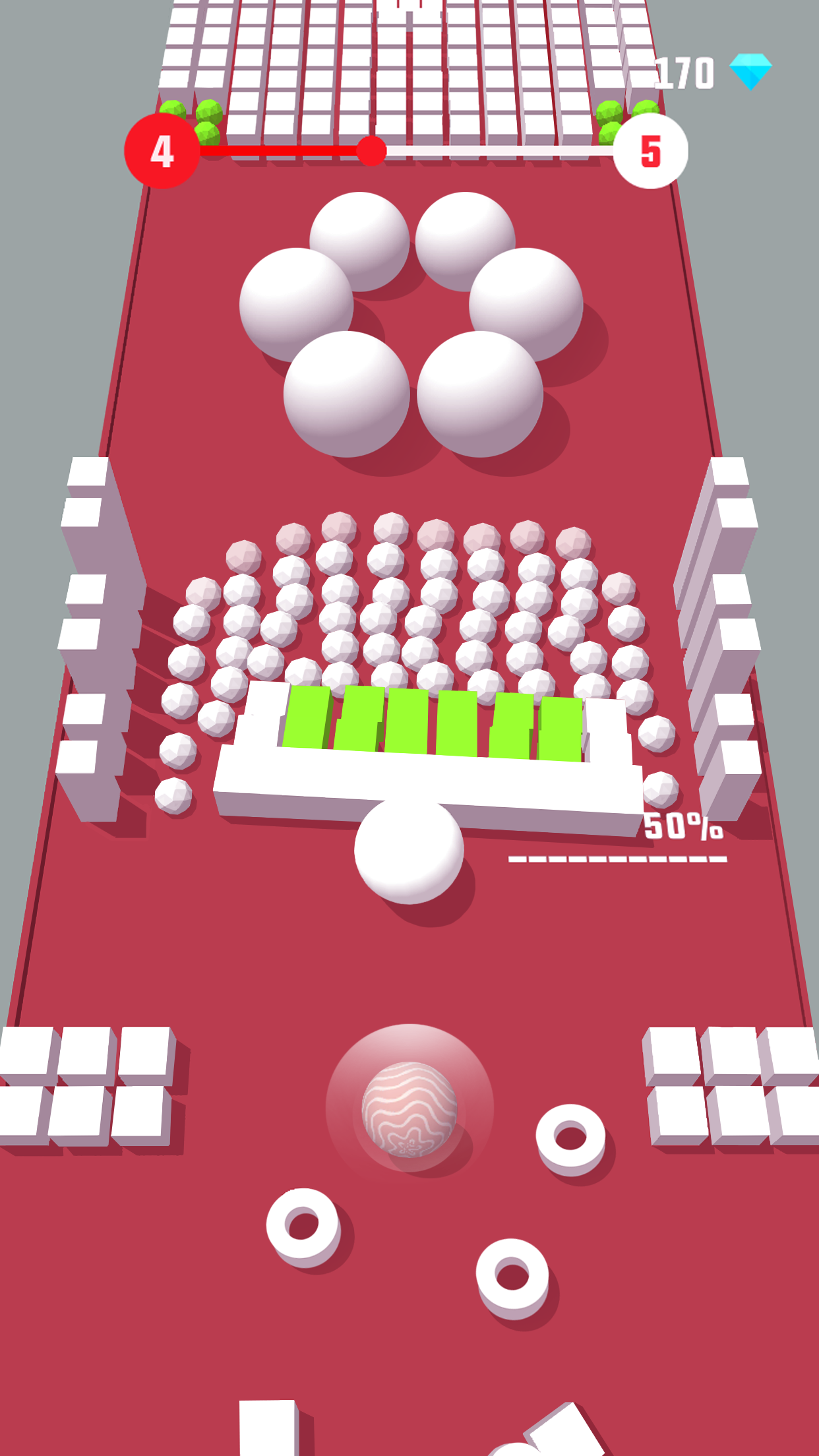 Color Push - Protect the ball 3D! Game Screenshot
