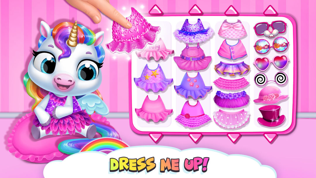 My Baby Unicorn - Cute Rainbow Pet Care & Dress Up遊戲截圖