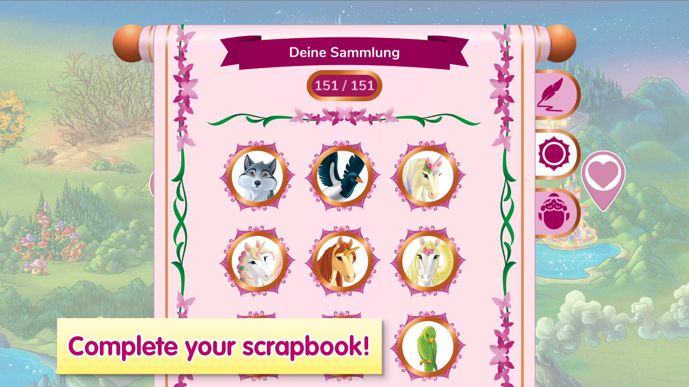 Captura de Tela do Jogo BAYALA® Unicorn Adventures