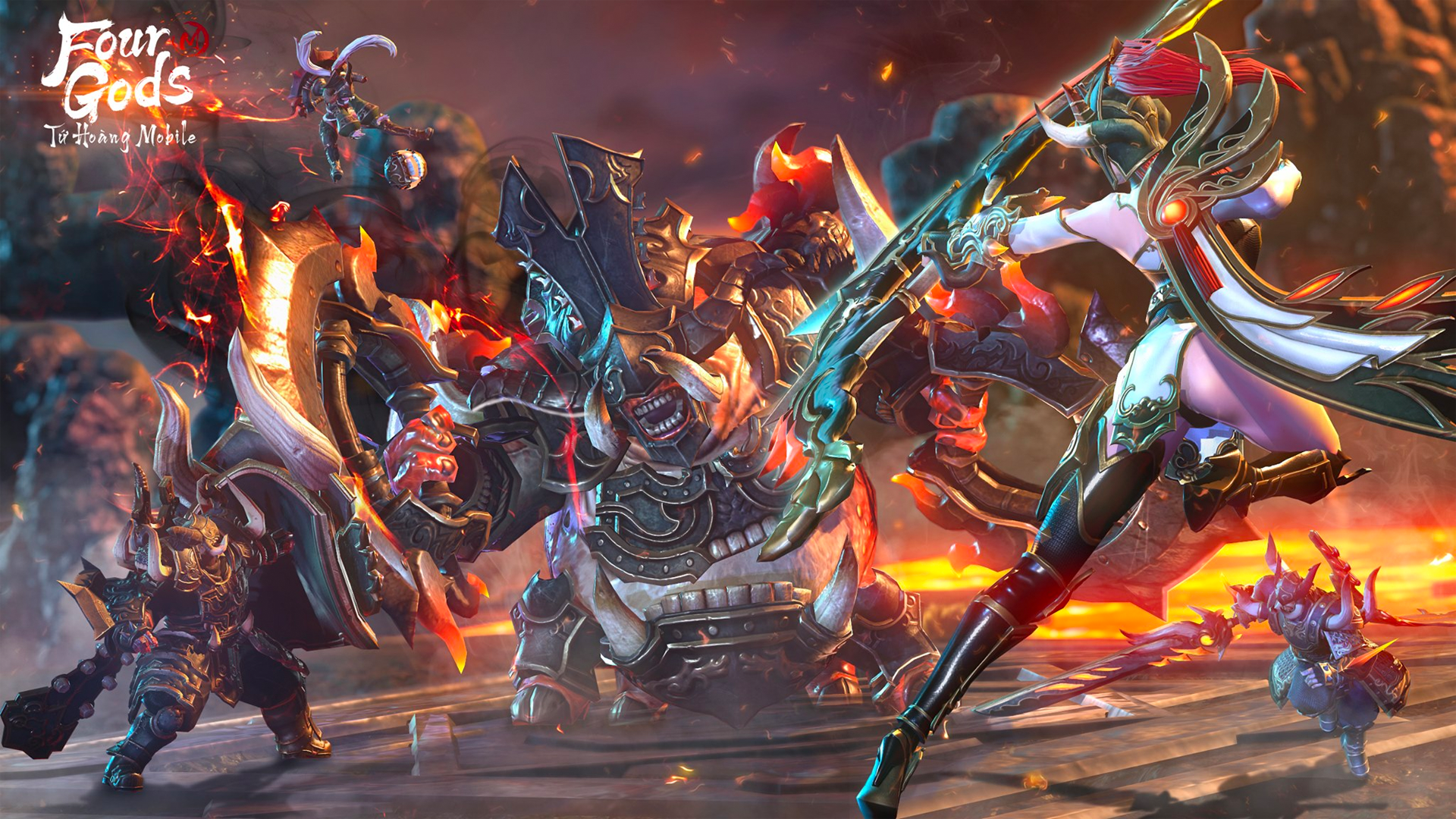 Screenshot of the video of Four Gods M