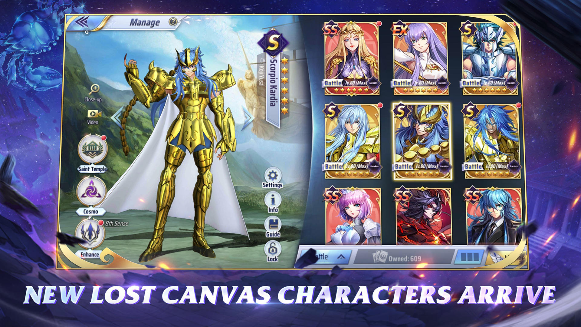 Saint Seiya Awakening: KOTZ Game Screenshot