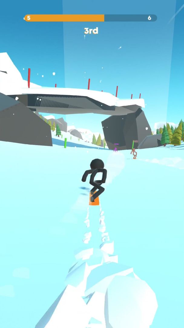 Screenshot of Stickman Snow Ride