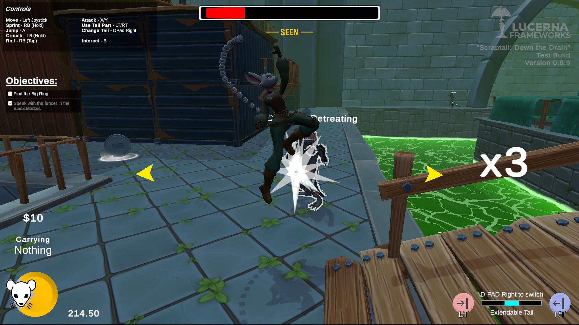 Scraptail: Down the Drain screenshot game