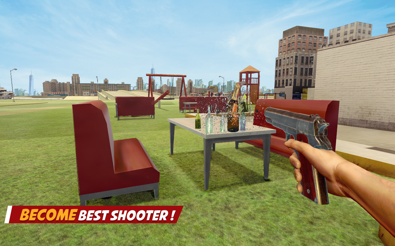 Crazy Bottle Shooter Pro Game Screenshot