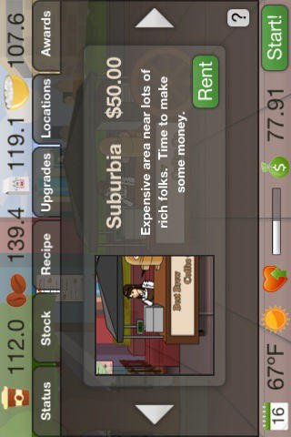 Coffee Shop Tycoon 게임 스크린샷