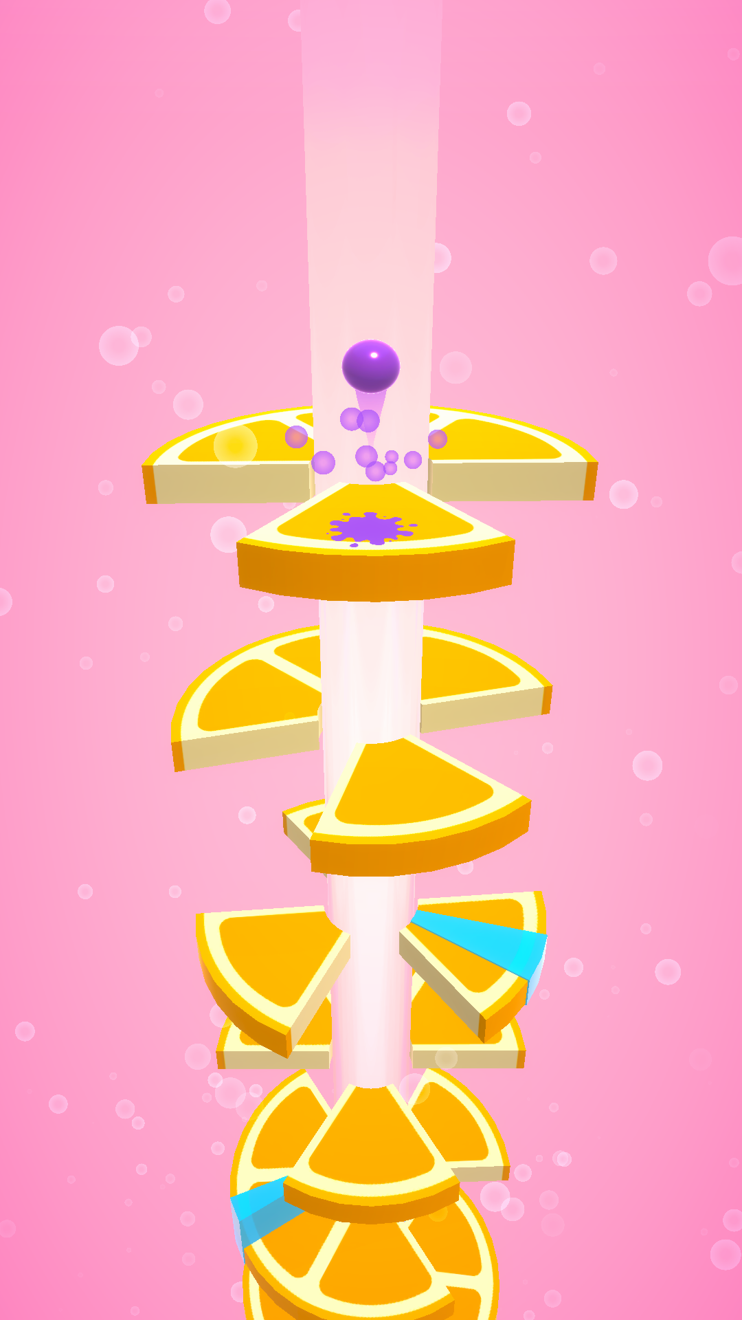 Drop Helix Stack Fruit Game Screenshot