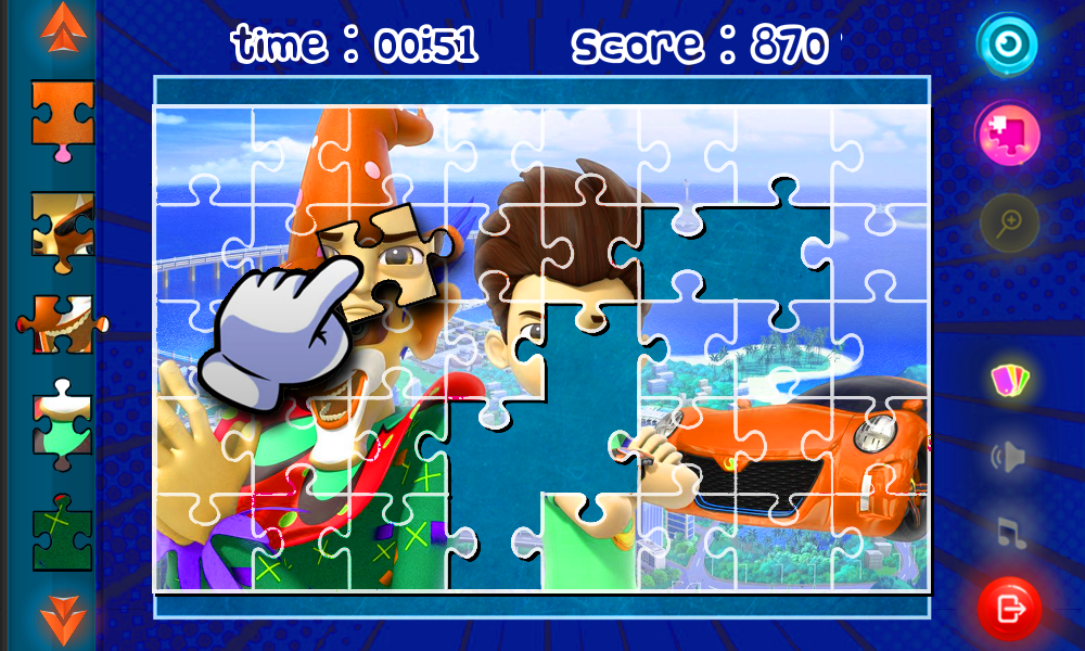 Jigsaw Puzzles of Kicko Game 게임 스크린샷