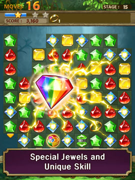 Jewels Jungle : Match 3 Puzzle Game Screenshot