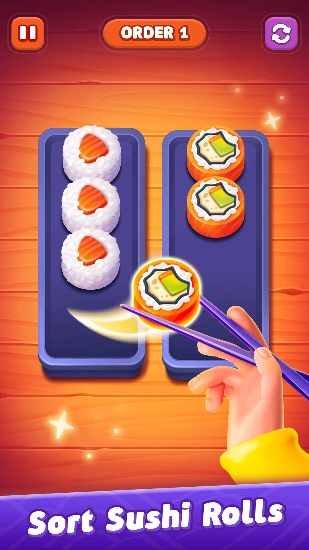 Sushi Sort: Color Sorting Game 게임 스크린샷