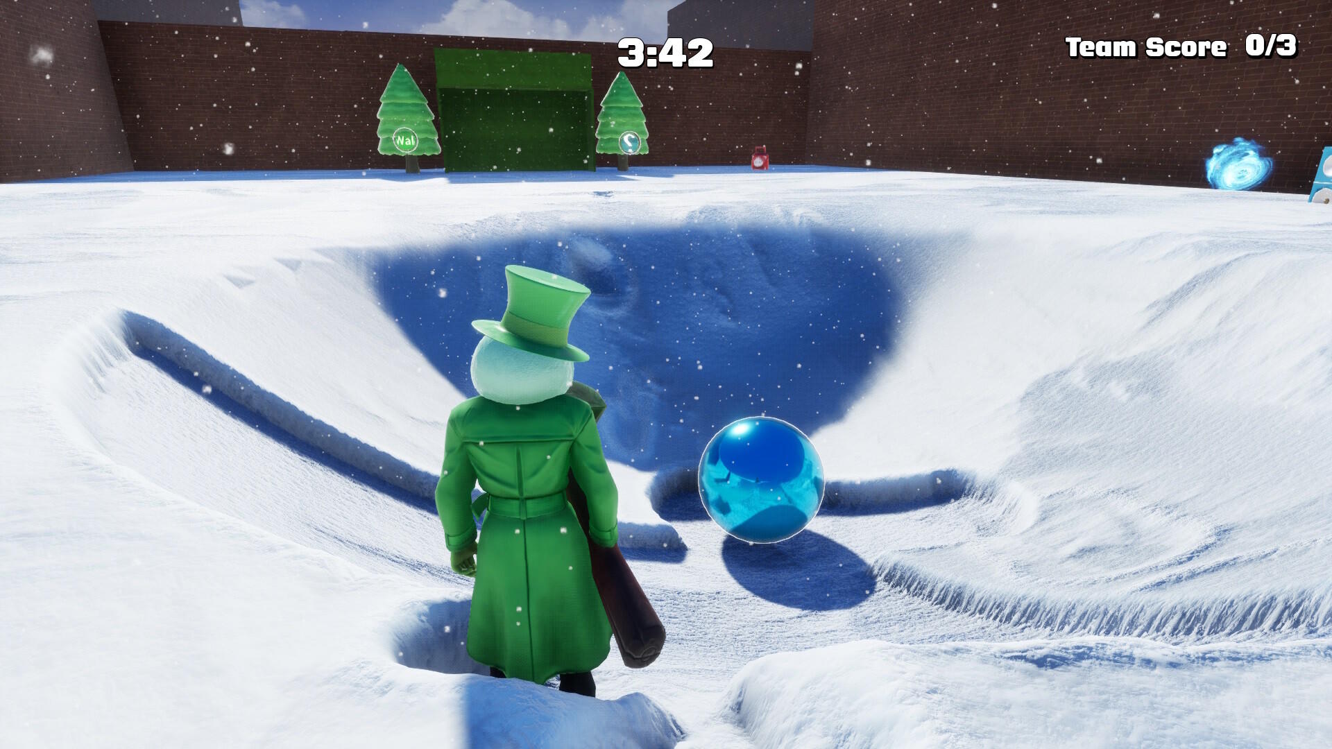 Friendly Snowball screenshot game