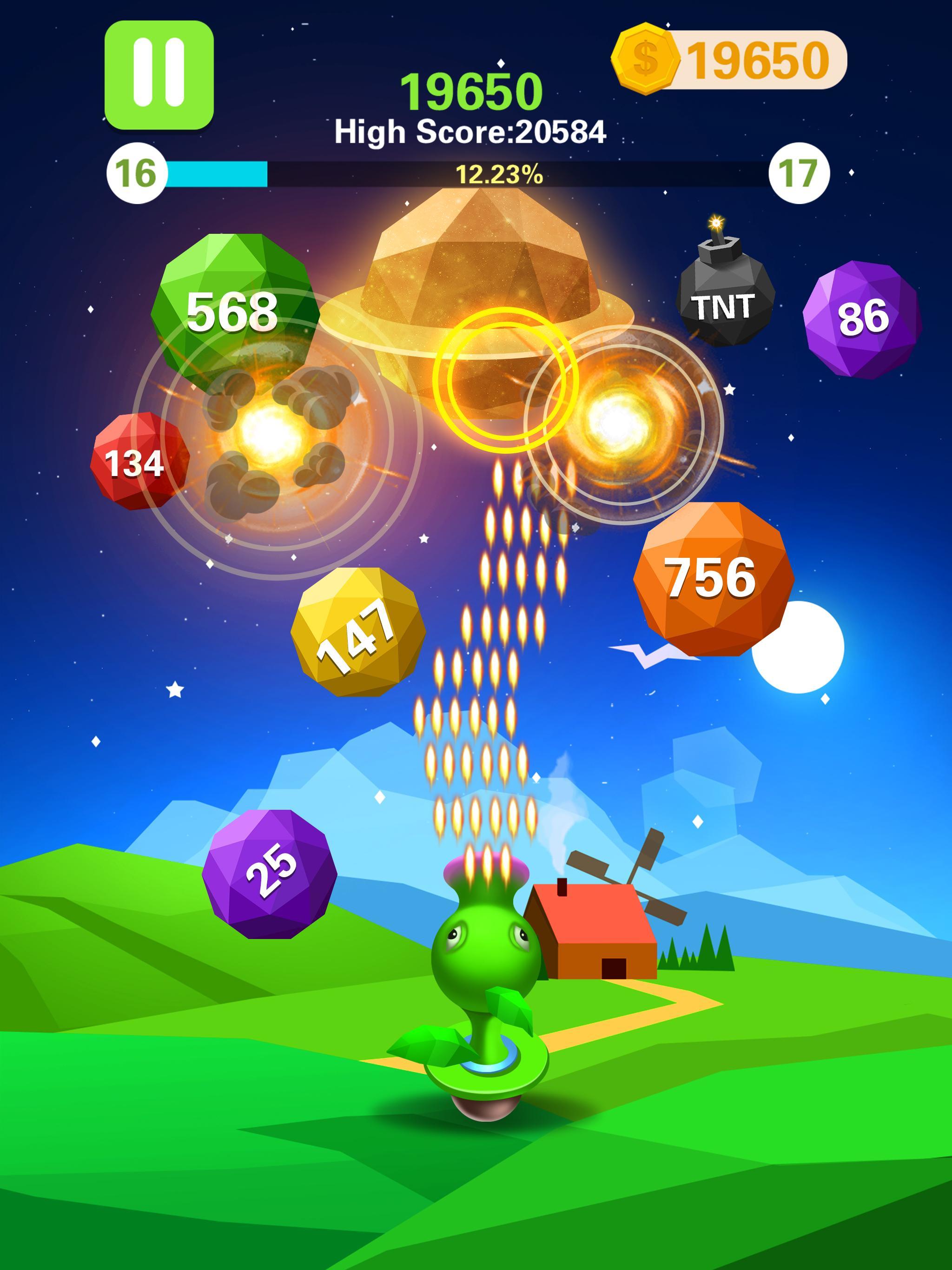 Rock Blast - Fire Ball Game Screenshot
