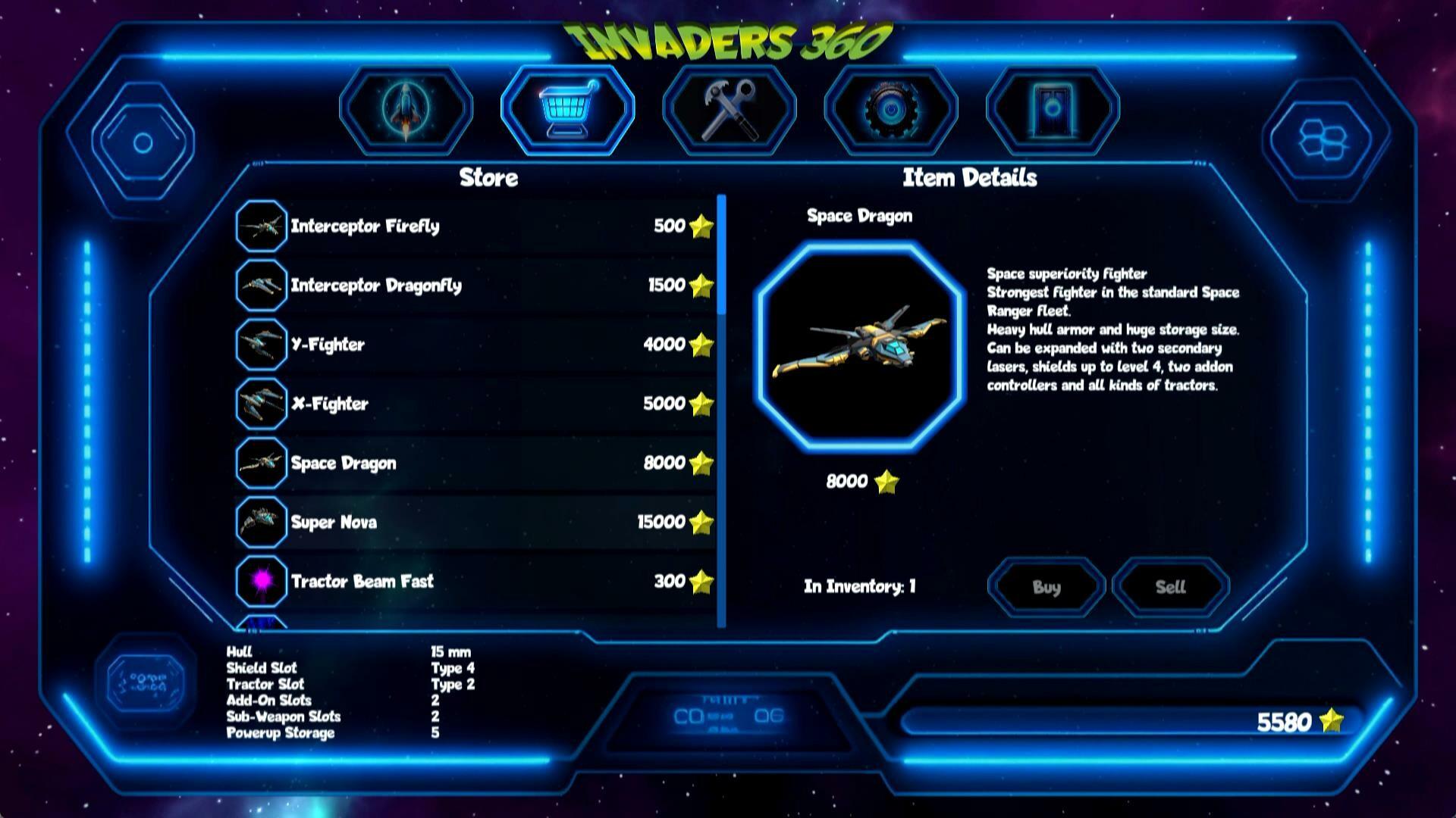 Screenshot of Invaders 360