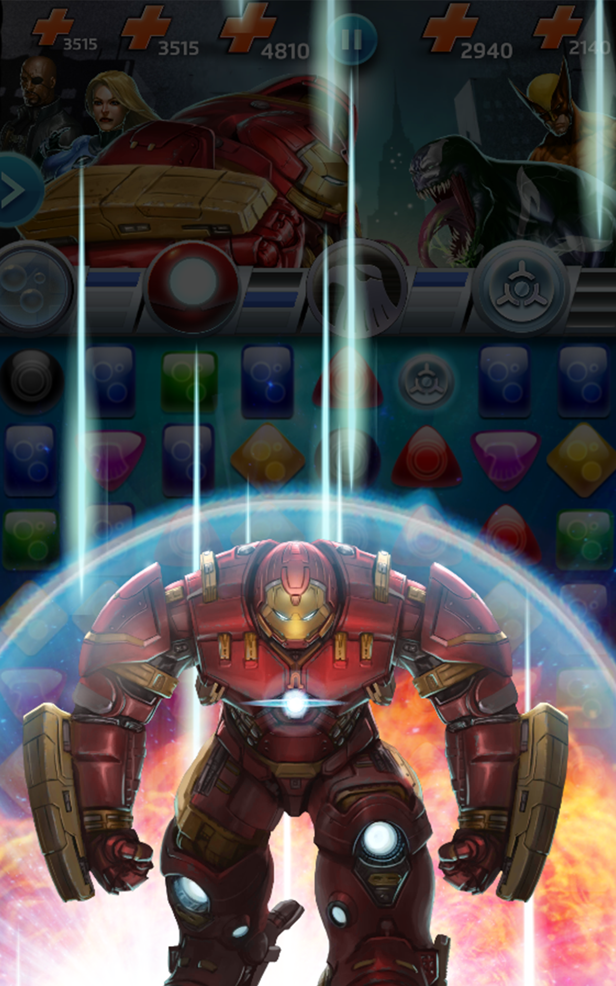 MARVEL Puzzle Quest: 加入超级英雄大战! 遊戲截圖