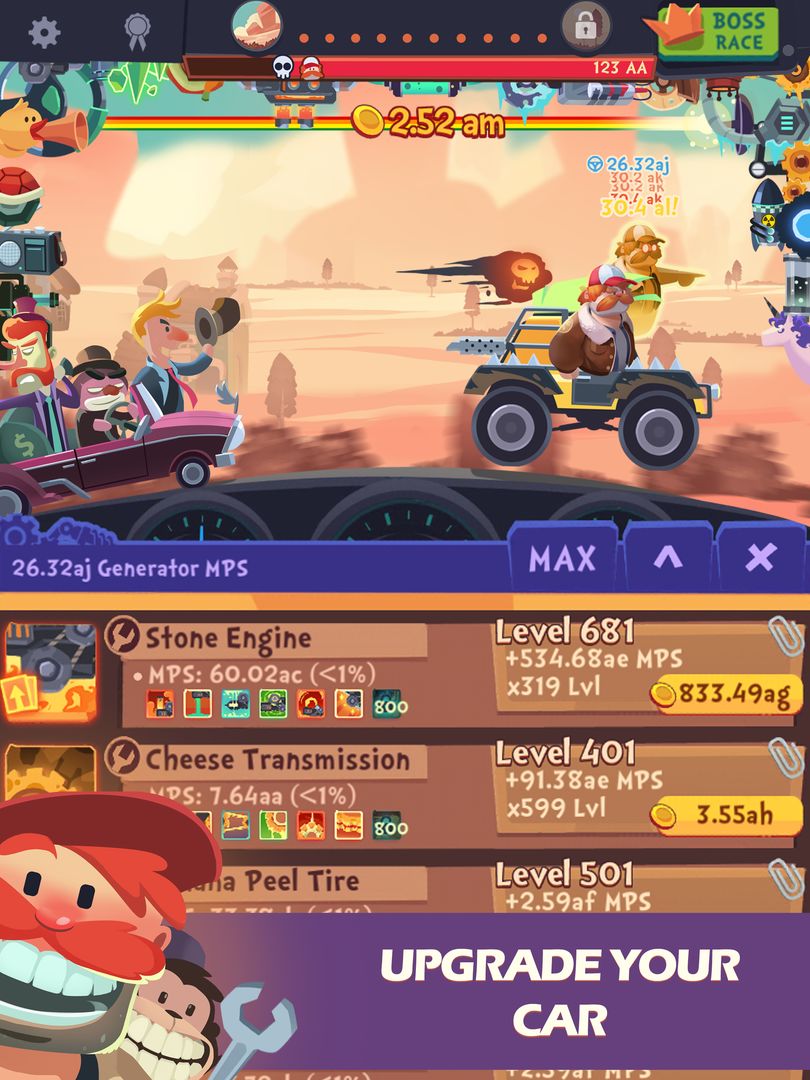 Screenshot of Clicker Racing