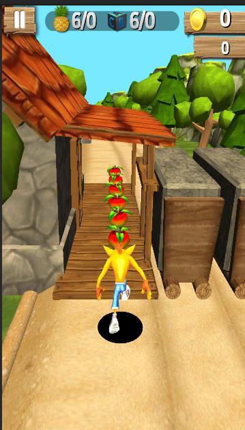 Bandicoot Runner ゲームのスクリーンショット