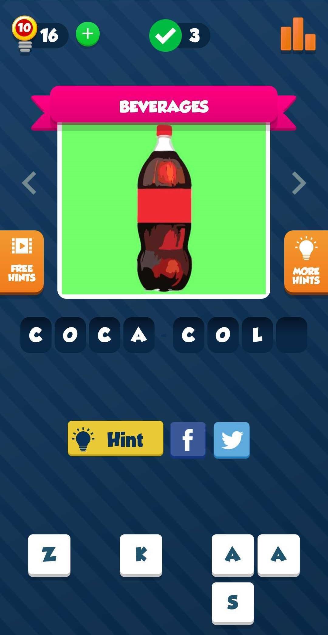 Food Quiz ゲームのスクリーンショット