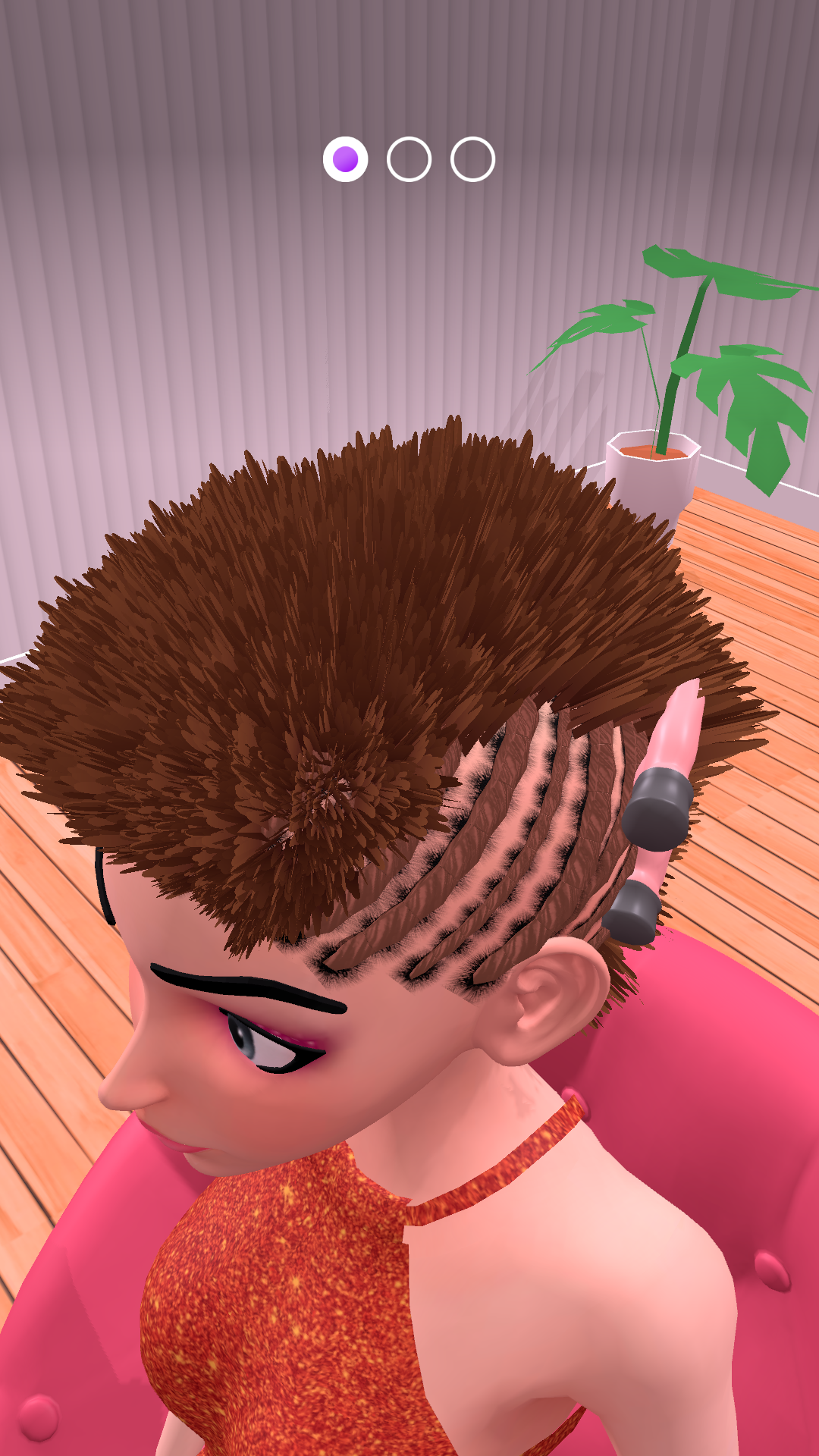 Captura de Tela do Jogo DIY Hair Extensions