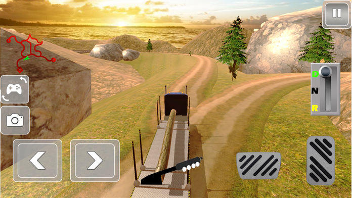 Extreme Truck Hill Drive : Real Mountain Climb-er Game Screenshot
