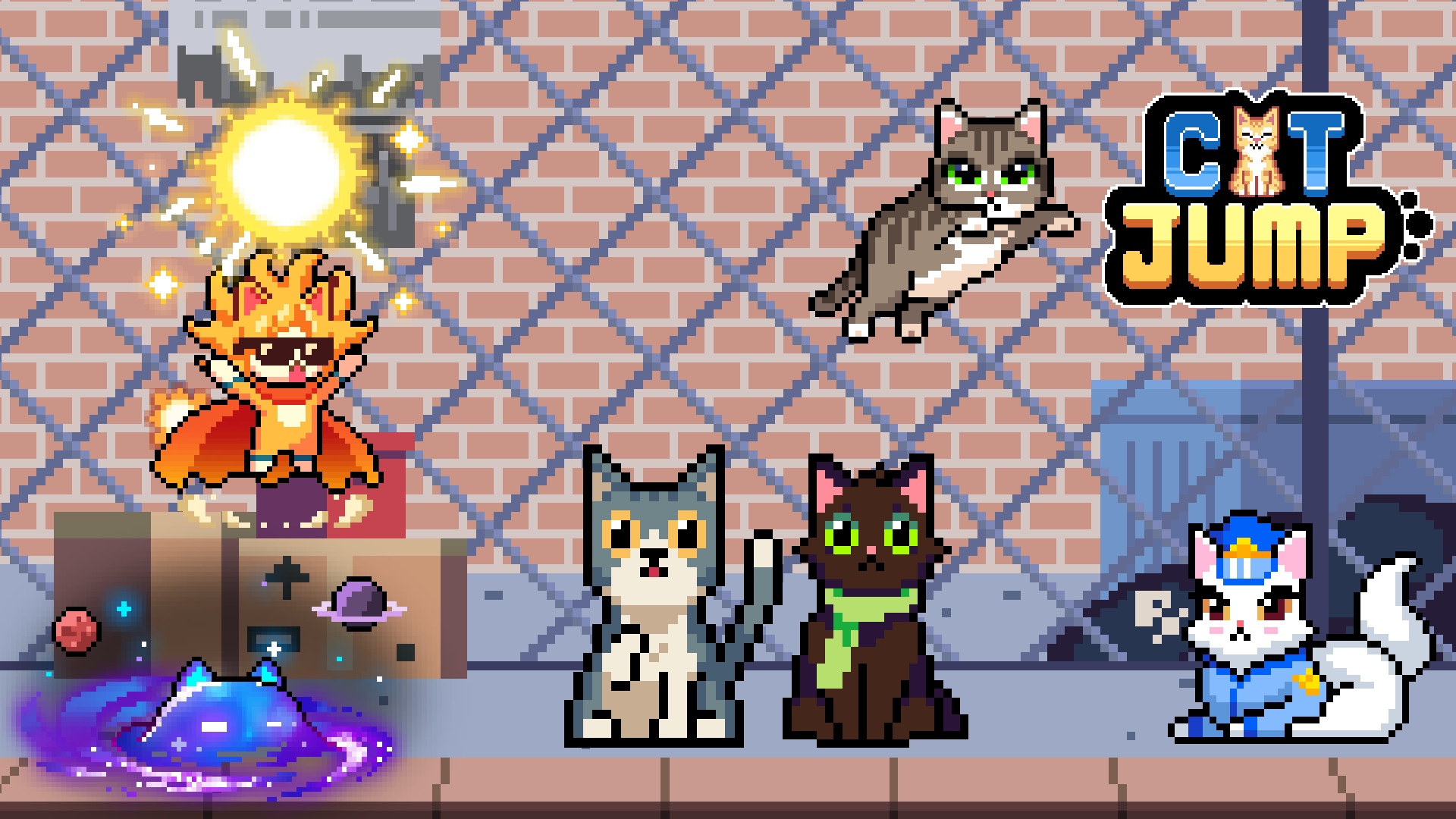 캣점프 게임 스크린샷