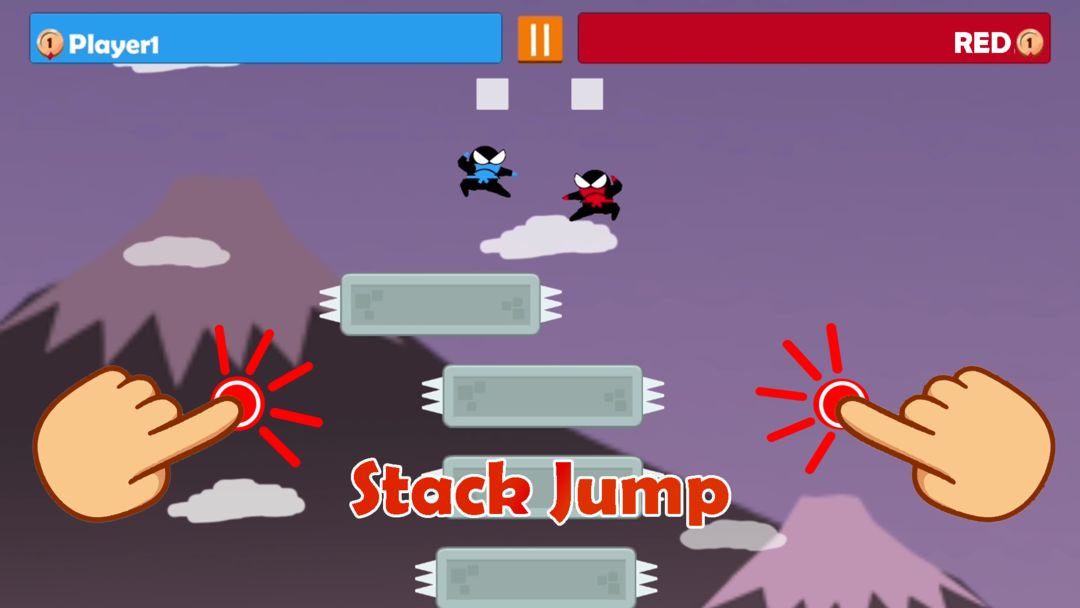 Jumping Ninja Party 2 Player ภาพหน้าจอเกม