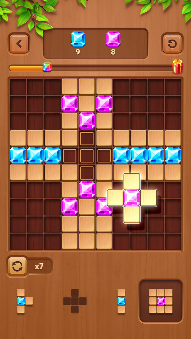 Cube Block - 나무 퍼즐 게임 게임 스크린 샷