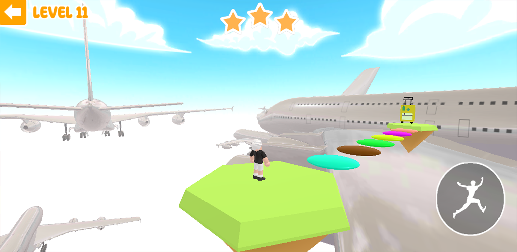 Parkour & obby on the airplane Game Screenshot