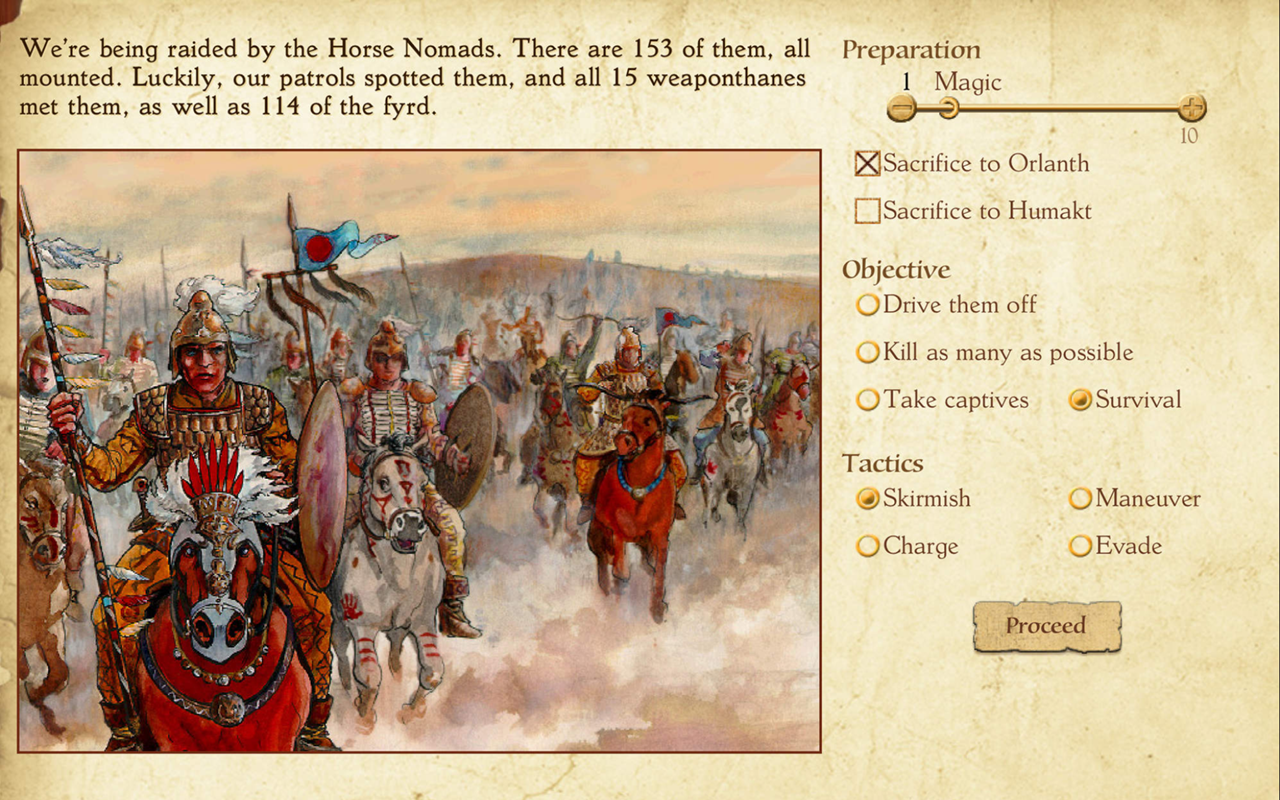 King of Dragon Pass: Text RPG Game Screenshot