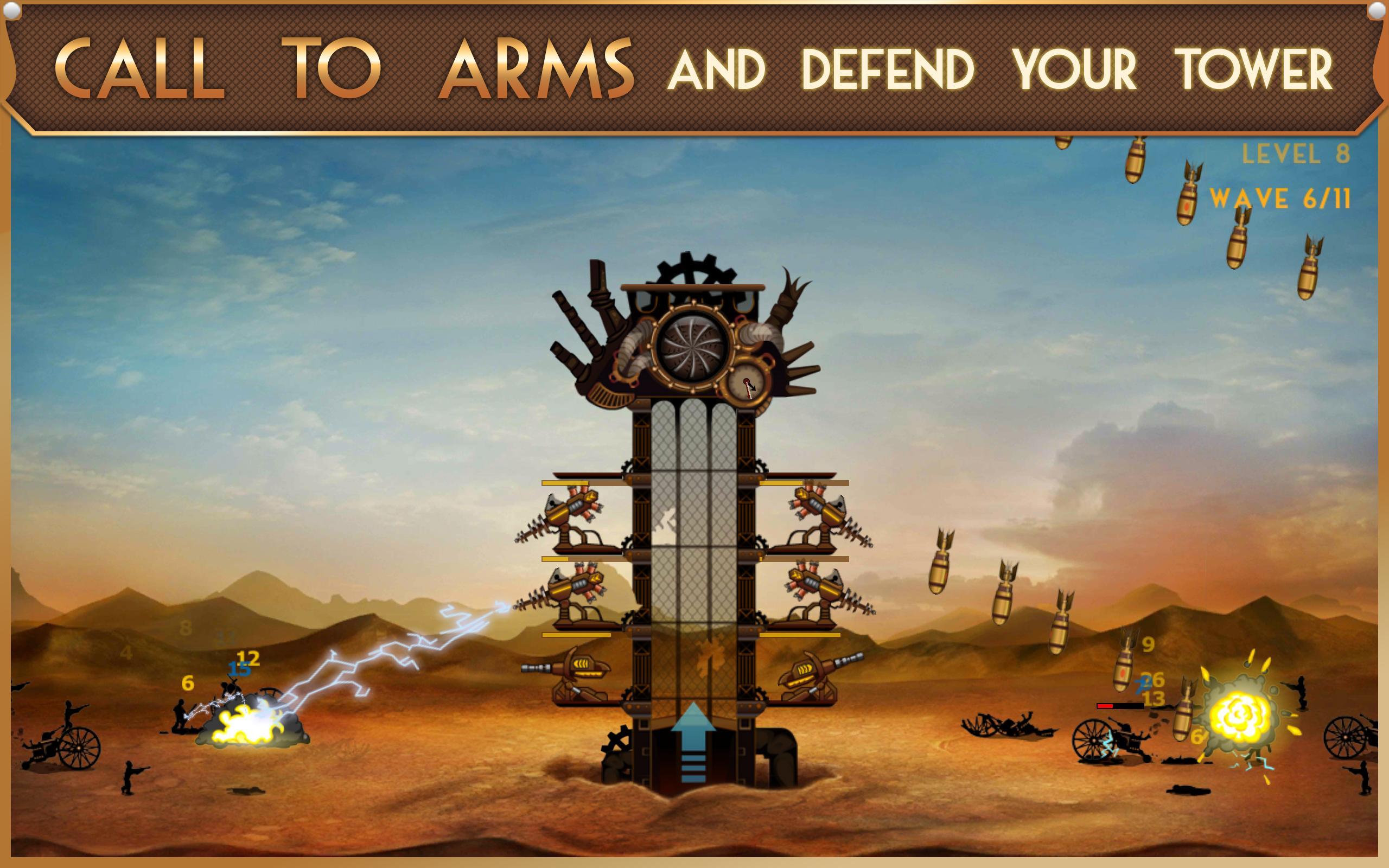 Steampunk Tower Game Screenshot