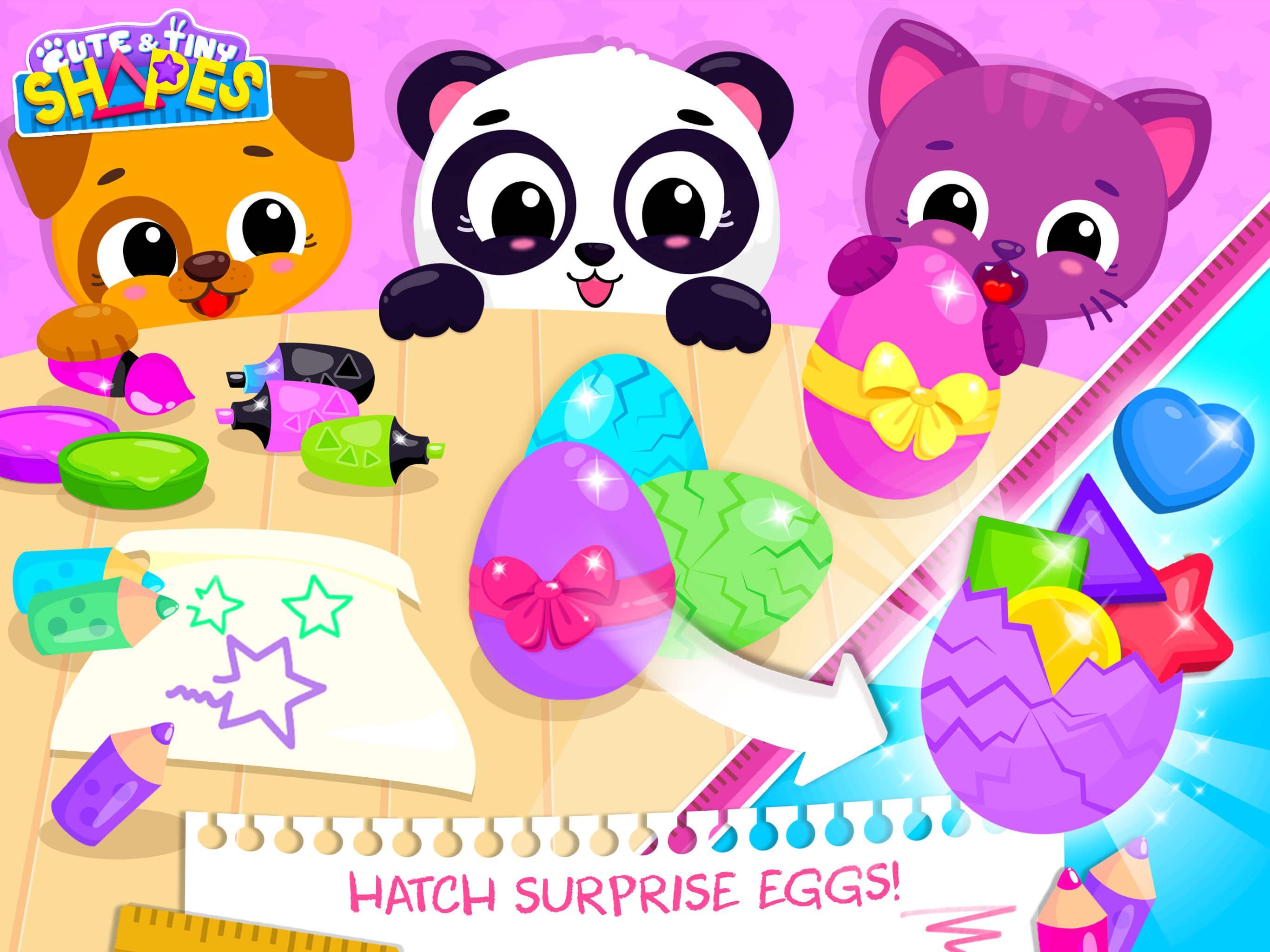 Cute & Tiny Shapes - Kids Learn Colors & Geometry 게임 스크린샷