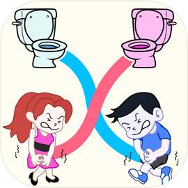 Toilet Rush Race: Draw Puzzle