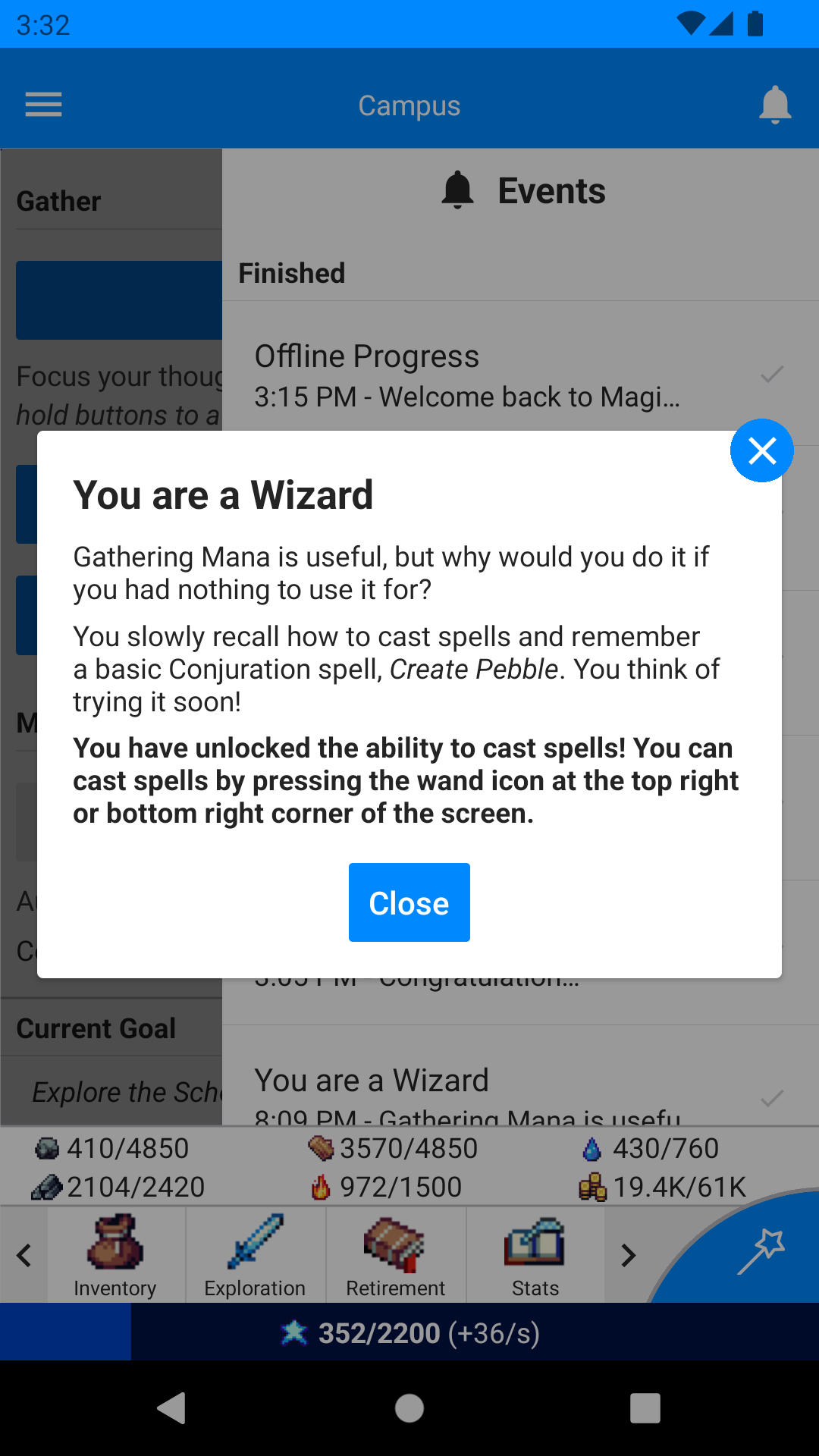 Screenshot of Magic Research