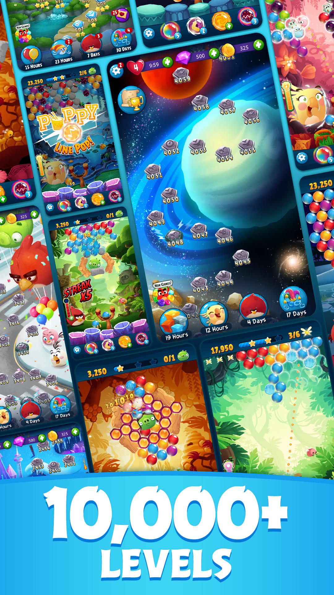 Angry Birds POP Bubble Shooter ゲームのスクリーンショット