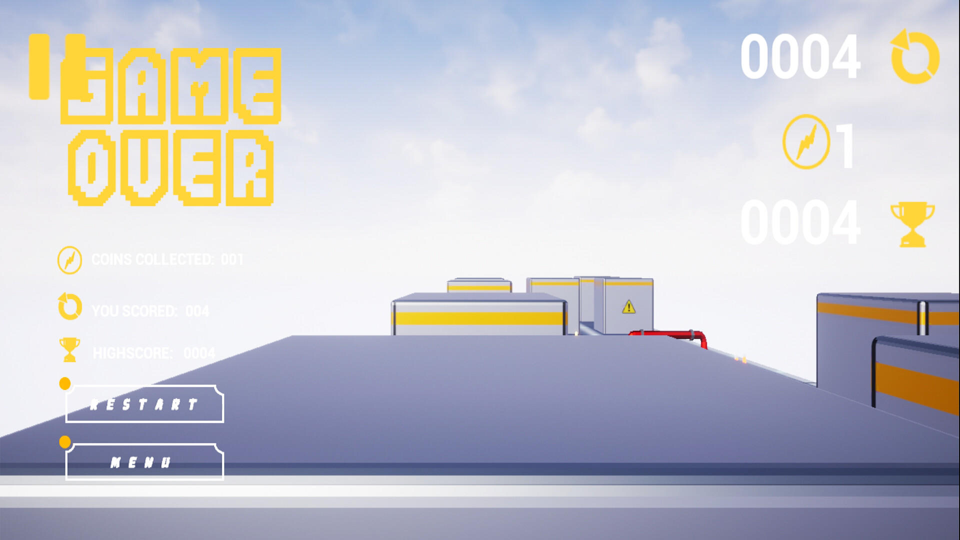 EndlessRunner遊戲截圖