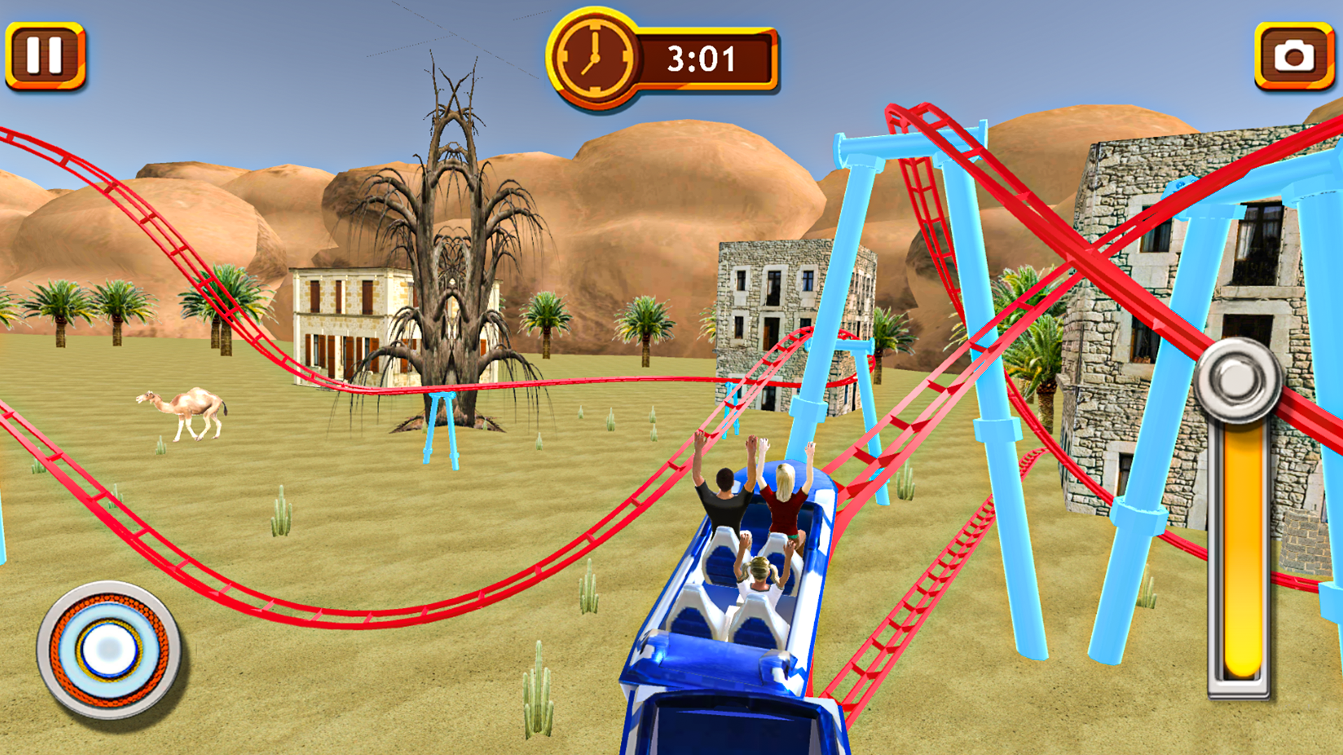 Roller Coaster Train Adventure Game Screenshot