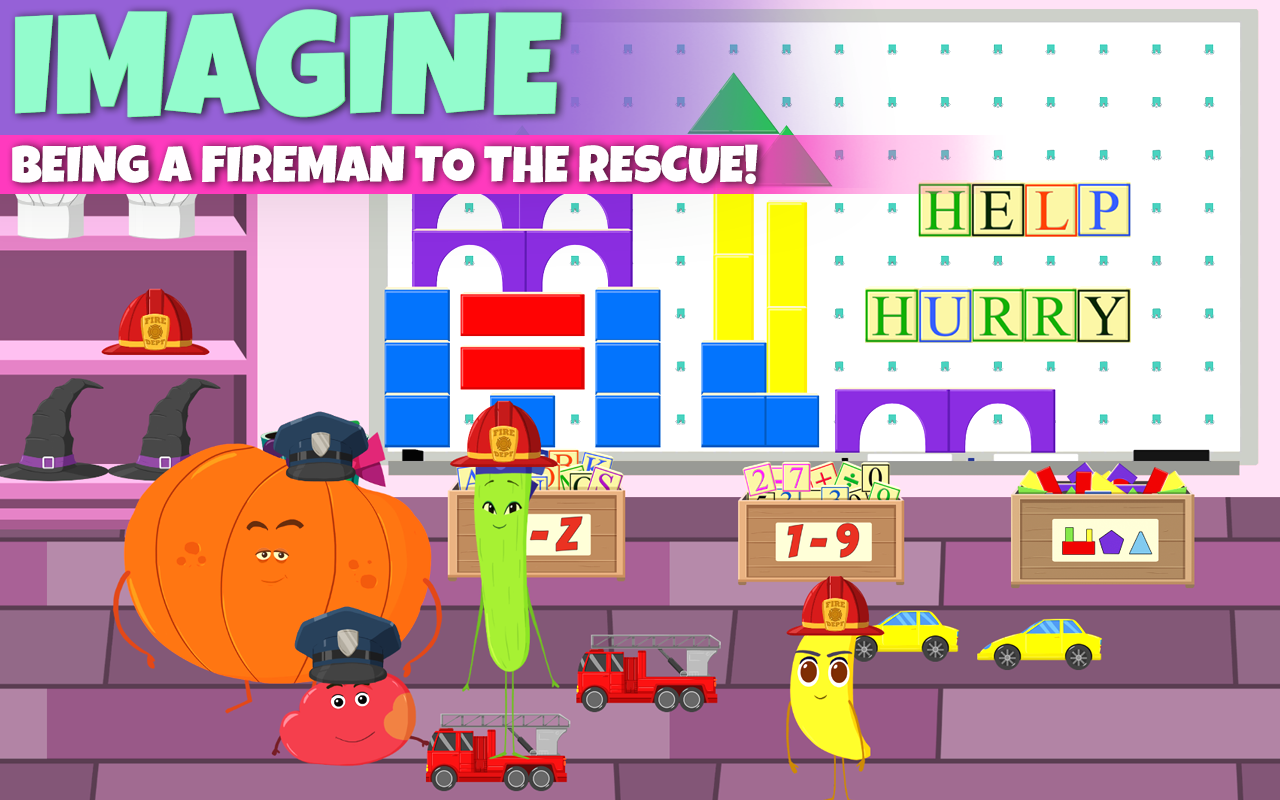 Captura de Tela do Jogo Supermarket - Fruits Vs Veggies Kids Shopping Game