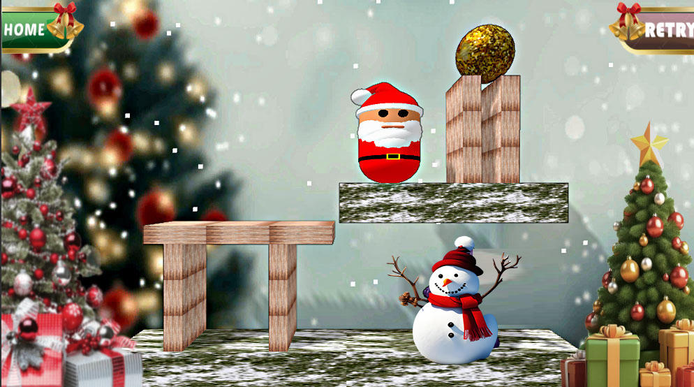 Santa Claus Meet Snowman Game Screenshot