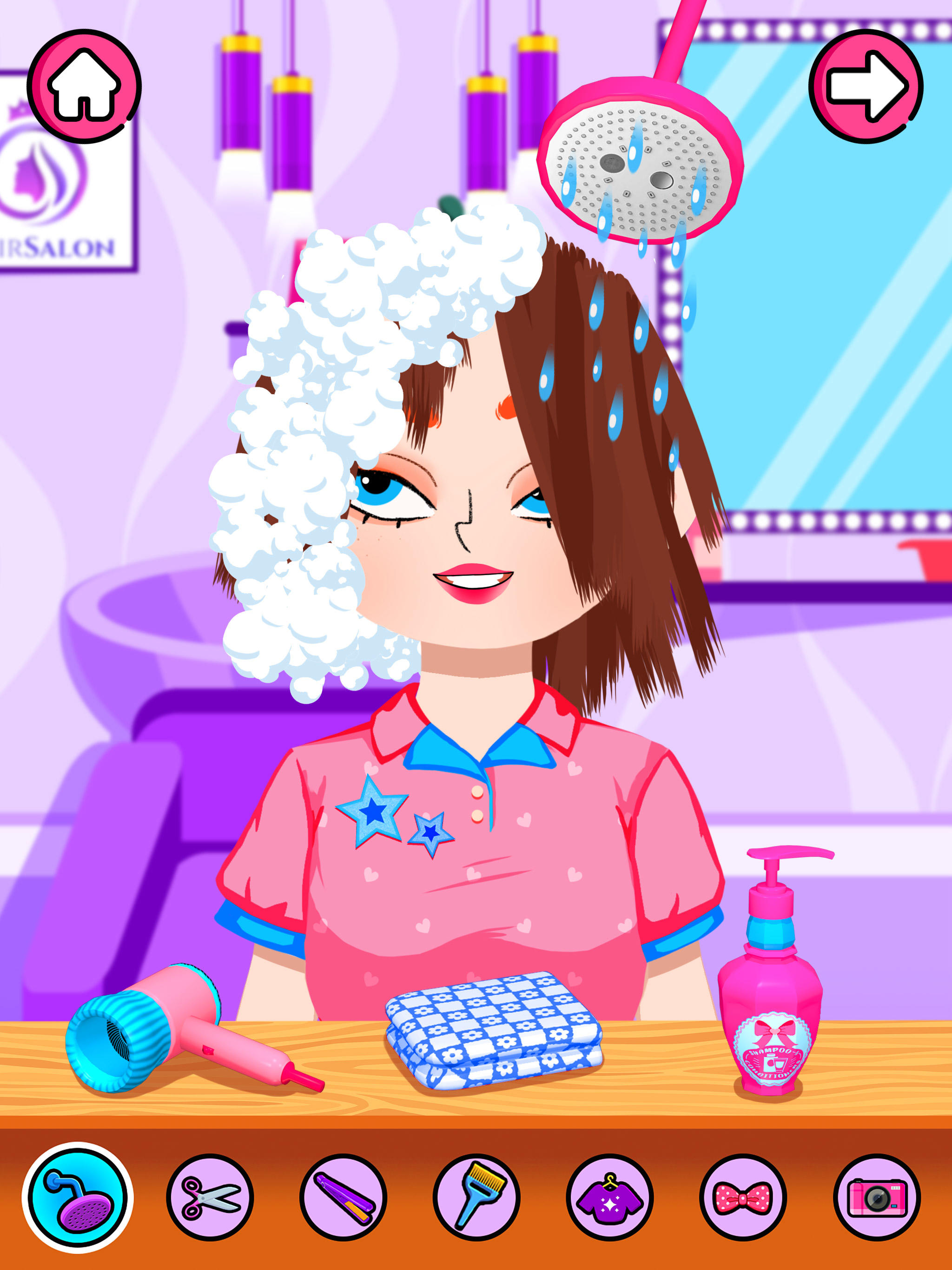 Hair Salon Makeup Girls Games Game Screenshot