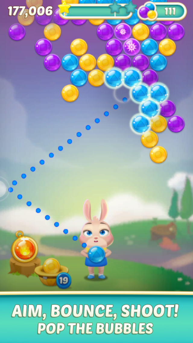 Bunny Pop 2: Beat the Wolf Game Screenshot